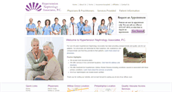 Desktop Screenshot of hypertensionnephrologyassociates.com